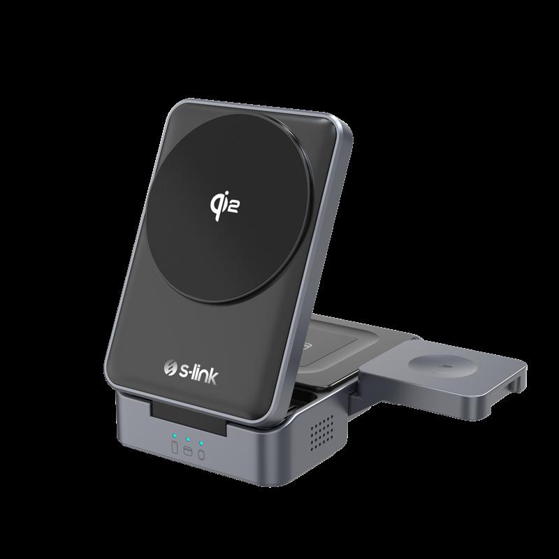 [QI-23532] S-Link - 3in1Magnetic WirelessCharger | Wireless Power ...